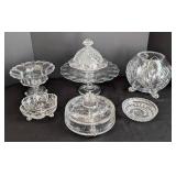 Vintage Cut/Pressed Crystal and Glass Servingware
