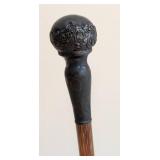 Sterling Silver Handled Parasol and Brass Holder