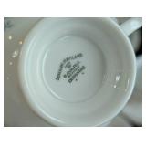 Variety of Vintage Painted Porcelain Teacups and Teapots