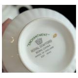 Variety of Vintage Painted Porcelain Teacups and Teapots
