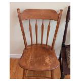 Pair of Vintage Wood Side Chairs
