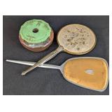 Vintage Hand Mirrors and Hair Receiver