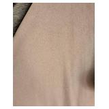 Brown Wool and Fur Wrap