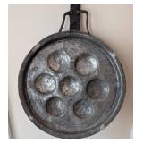 Large Vintage Copper Egg Poacher