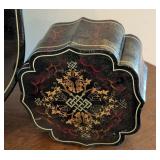 Vintage Painted Tole Trays and Trinket Boxes
