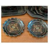 Vintage Painted Tole Trays and Trinket Boxes