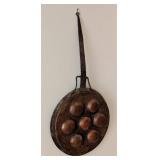 Large Vintage Copper Egg Poacher