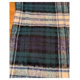 Vintage Wool Plaid Throw and Wrap Blankets