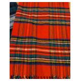 Vintage Wool Plaid Throw and Wrap Blankets