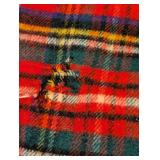 Vintage Wool Plaid Throw and Wrap Blankets