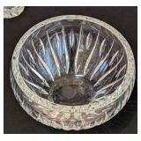 Crystal Bowl and Vases