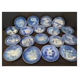 Large Variety of Vintage Blue and White Danish Plates