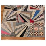 Vintage Unfinished Patchwork Quilt