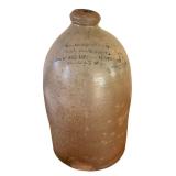 LLR -Vintag  C. A. Norton & Co. Wine Merchants 1 Gallon Stoneware Pottery Jug