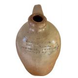 LLR -Vintag  C. A. Norton & Co. Wine Merchants 1 Gallon Stoneware Pottery Jug