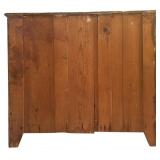 BR1 - Antique Wooden Dresser with Four Drawers and Brass Handles