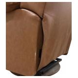 LLR - Lane Swivel Recliner Chair in Brown Leather