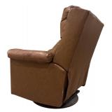 LLR - Lane Swivel Recliner Chair in Brown Leather