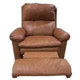 LLR - Lane Swivel Recliner Chair in Brown Leather