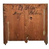LLR - Antique Three Drawer Wood Dresser with Original Knobs