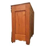 LLR - Antique Three Drawer Wood Dresser with Original Knobs