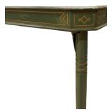 BR1 - Vintage Simmons Folding Metal Card Table with Wood Grain Top