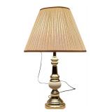 LLR - Vintage Gold and White Table Lamp