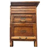 LO - Vintage Solid Wood Double Pedestal Office Desk