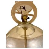 LLR - Vintage Table Lamp with Clear Glass Body and Gold Base
