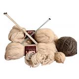 BR2 - Large Collection of Sewing Supplies with Yarn, Buttons, Thread, and Accessories