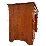 BR1 - 1949 Solid Maple Vintage Desk with 7 Drawers