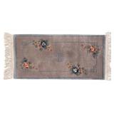 LLR - Vintage Chinese Wool Rug with Floral Design