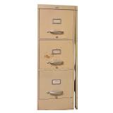 LO - Vintage Steel Equipment Inc. 3-Drawer Metal File Cabinet
