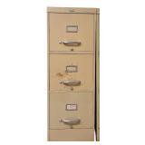 LO - Vintage Steel Equipment Inc. 3-Drawer Metal File Cabinet