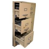 LO - Vintage Steel Equipment Inc. 3-Drawer Metal File Cabinet