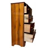 A - Vintage 4-Drawer Wooden Dresser