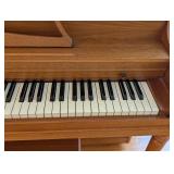 LR - Cable Upright Piano with Bench, 58 Inch Wide Oak Finish