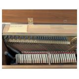 LR - Cable Upright Piano with Bench, 58 Inch Wide Oak Finish