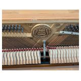 LR - Cable Upright Piano with Bench, 58 Inch Wide Oak Finish
