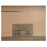 O - Globe-Wernicke 6-Stack Oak Sectional Bookcase with Glass Doors