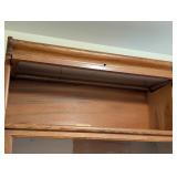 O - Globe-Wernicke 6-Stack Oak Sectional Bookcase with Glass Doors