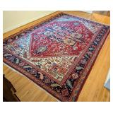 DR - Large Persian Style Wool Area Rug 99 x 144 Inches