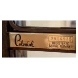 DR  - Colonial of Zeeland Grandfather Clock with Ornate Wood Case