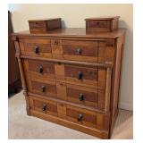 MB - Antique Wooden Chest of Drawers / Antique Eastlake Gentlemen’s Dresser