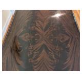 LR - Vintage Carved Wooden Coffee Table with Claw Feet