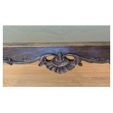 LR - Vintage Carved Wooden Coffee Table with Claw Feet