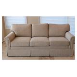 LR - Ethan Allen 3-Seat Upholstered Sofa, Beige