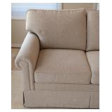 LR - Ethan Allen 3-Seat Upholstered Sofa, Beige