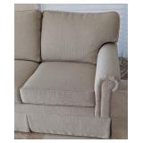 LR - Ethan Allen 3-Seat Upholstered Sofa, Beige