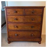 MB - Antique Wooden Chest of Drawers with 5 Drawers